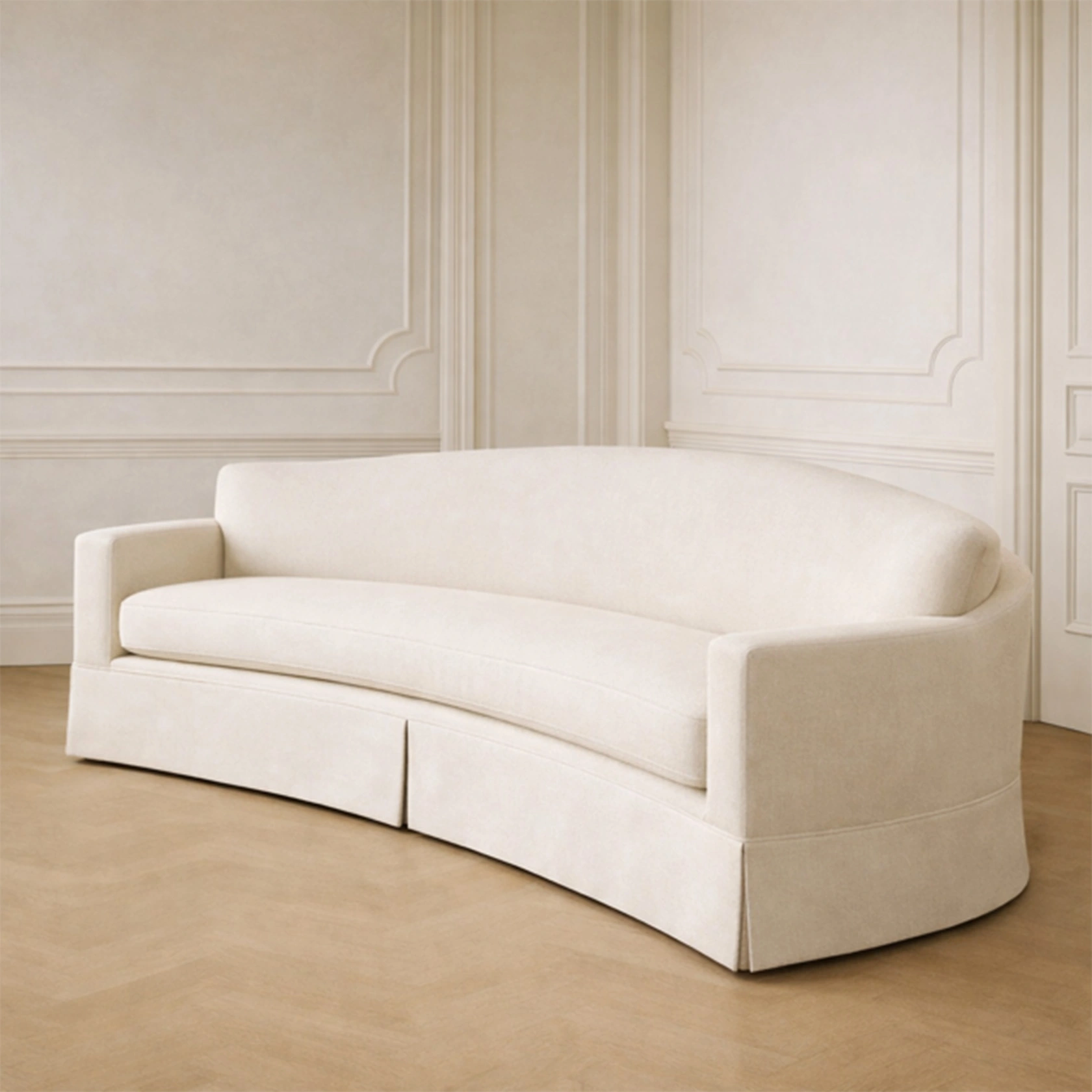 charles sofa linen skirt