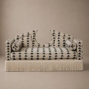 Julian Seat Bench II – Boho Triangle & Ivory Fringe