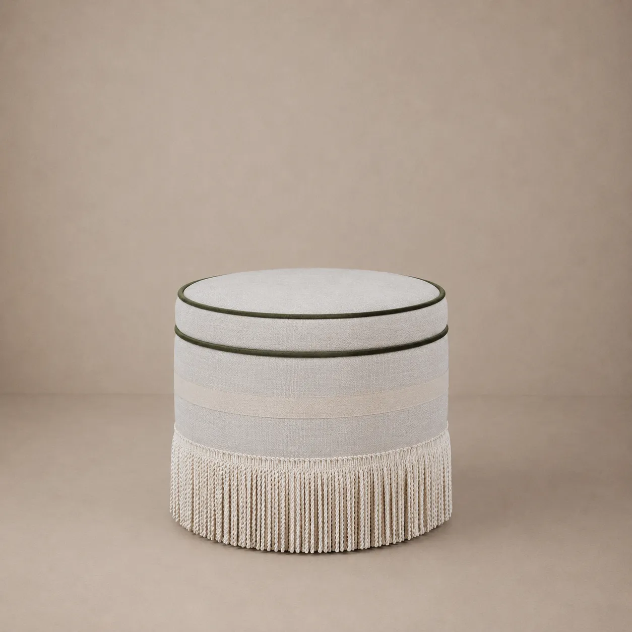 laurent pouf almond green background result