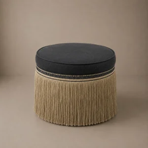 Laurent Pouf – Kanvas Ebony & Houlès Fringe