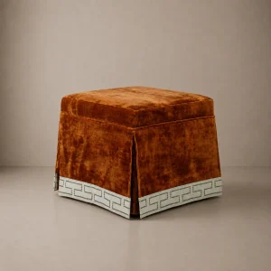 laurent square pouf studded border background result