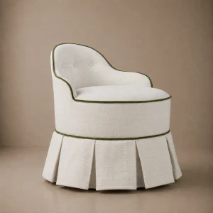 lou stool almond green piping background result