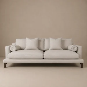 orlando sofa almond aqua background
