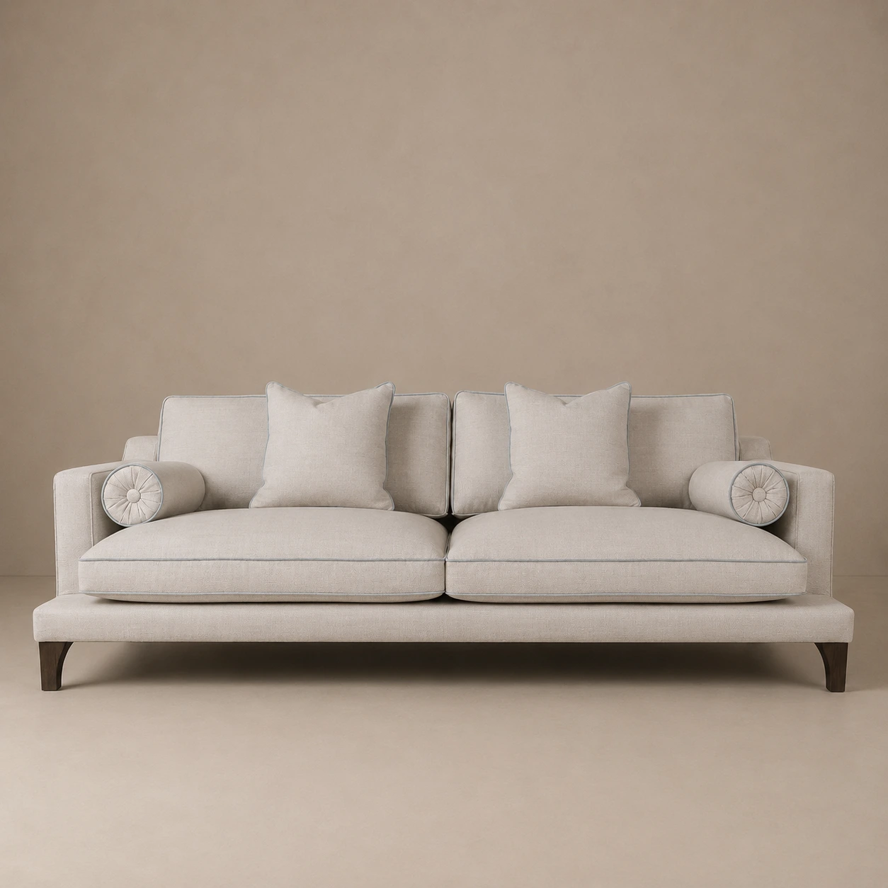 orlando sofa almond aqua background