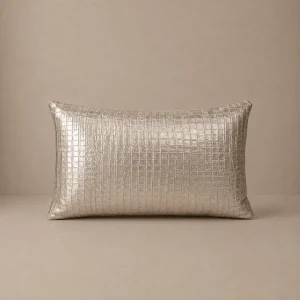 RIJD Pillow 60 x 40 cm – Embossed Gold Leather